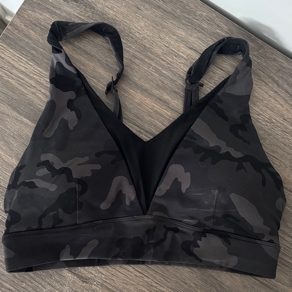 ZYIA Other - ZYIA Black Camouflage Sports Bra size medium with padded cups